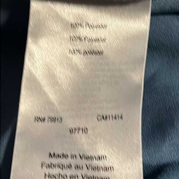 Motherhood Split neck long hidden buttoned down sleeveless belted top blouse S - Picture 6 of 8